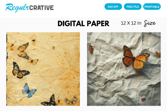 Blue Butterfly Digital Paper: A Designer's Guide to Elegant Backgrounds