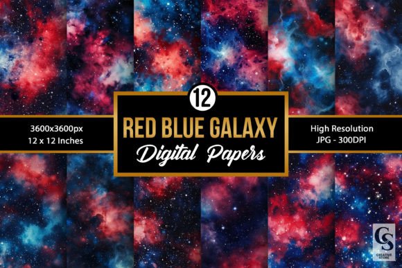 Capturing the Cosmos: The Appeal of Red & Blue Galaxy Backgrounds