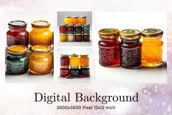 Charming Digital Backdrops: The Jam Jar Aesthetic