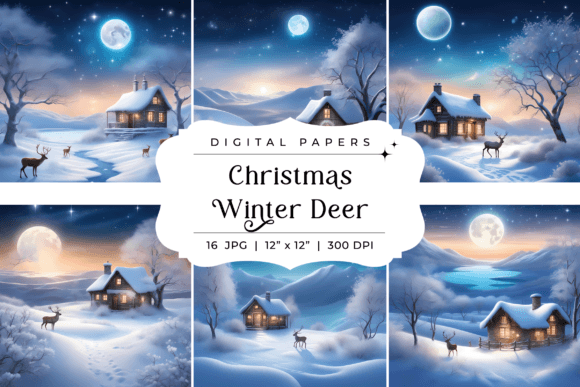 Christmas Winter Deer Backgrounds: A Designer's Guide