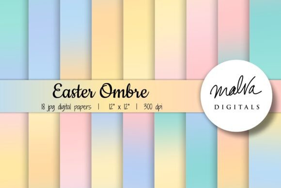 Easter Colors Ombre Backgrounds: A Designer's Palette for Spring