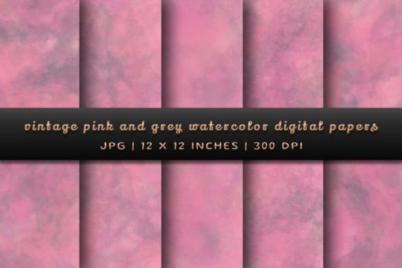 Elevate Designs with Vintage Pink and Grey Digital Papers