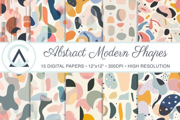 Elevate Your Projects with Abstract Shapes Seamless Backgrounds