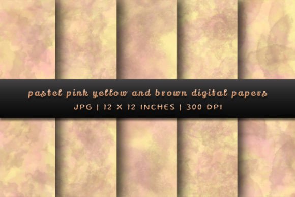 Harmonize Your Projects with Pastel Pink, Yellow, and Brown Backgrounds