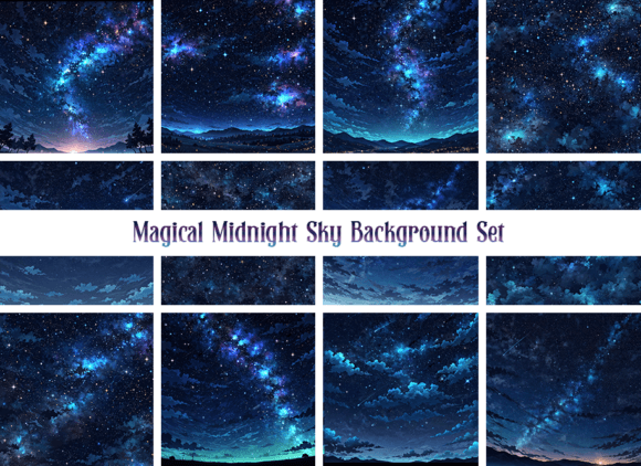 Magical Starry Midnight Sky Backgrounds: A Designer's Secret Weapon