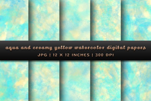 Transforming Your Visuals with Aqua and Creamy Yellow Watercolor Papers