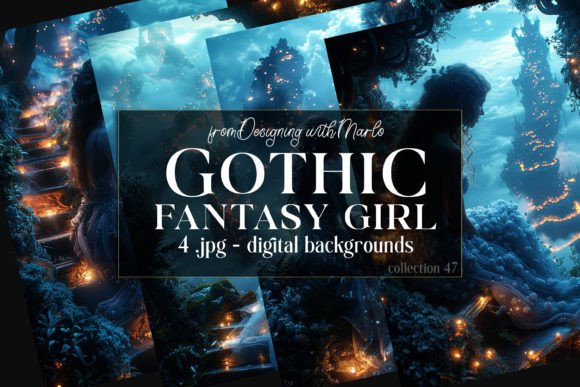 Unleashing Dark Elegance: The C47 Fantasy Gothic Girl Backgrounds