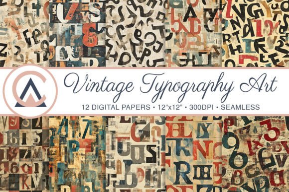 Unlocking Creative Potential with Vintage Typography Text Art Backgrounds