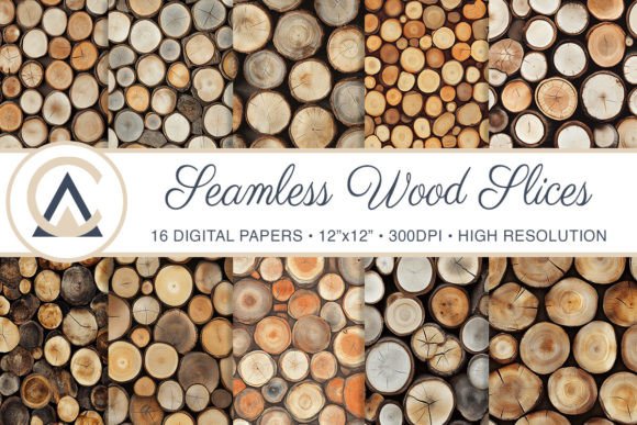 Unlocking Nature's Texture: Seamless Wood Slices Digital Paper