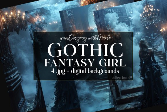 Unveiling Fantasy Gothic Girl Backgrounds, C49