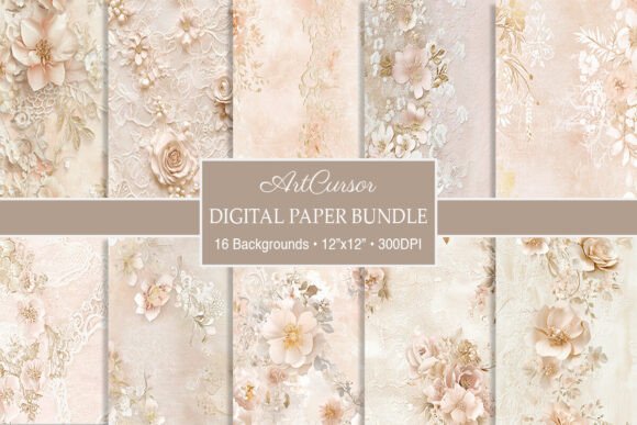Unveiling the Romance of Vintage Floral Wedding Lace Backgrounds