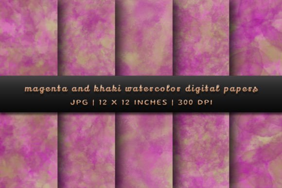 Why Magenta and Khaki Watercolor Backgrounds Resonate