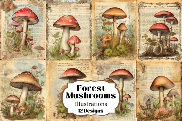 Woodland Forest Mushroom JJ Backgrounds: Elevate Your Projects